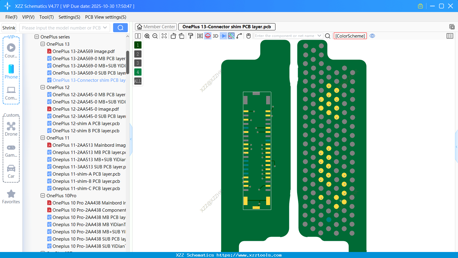 OnePlus 13-Connector Shim PCB Layer